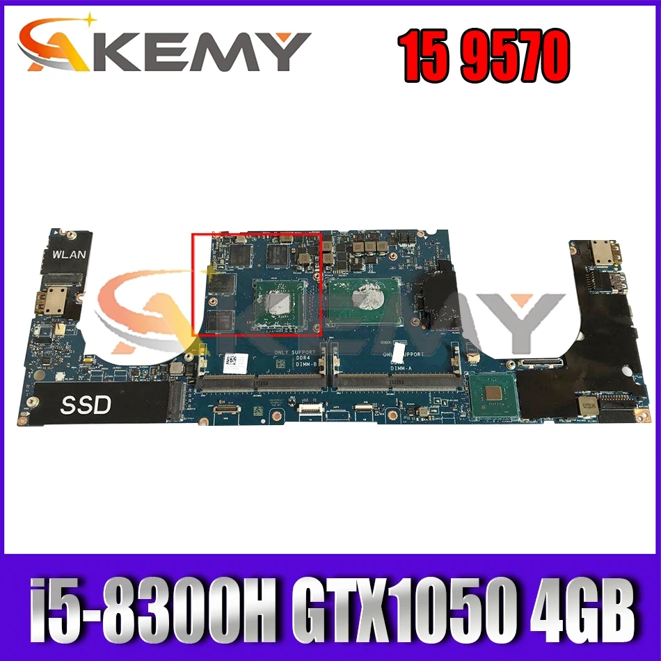 

LA-G341P LA-F541P MB For DELL XPS 15 9570 Laptop motherboard 03JF54 0VCY38 With i5-8300H CPU GTX1050 4GB-GBP 100% Fully Tested