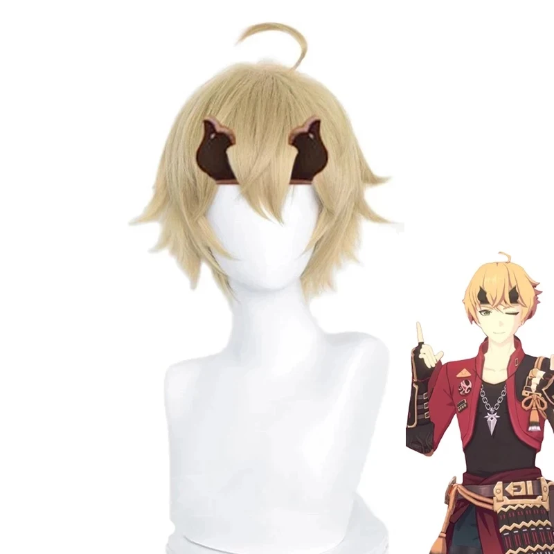 

Tohma Wig Cosplay Costume Heat Resistant Synthetic Hair Game Genshin Impact Men Women Carnival Party Role Play Wigs