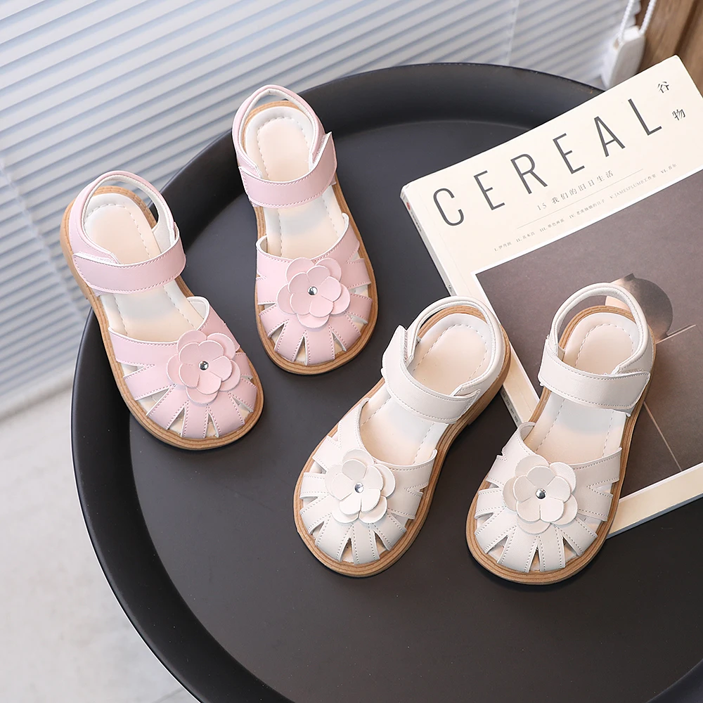 

Летние сандалии принцессы с цветами, модная пляжная обувь, новый кампус