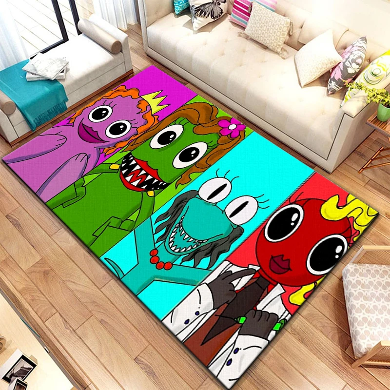 

Rainbow Friends 3D Carpet For Living Room Children Floor Mat Large Carpet Rug For Bedroom Soft Carpet Home Decoration Mat