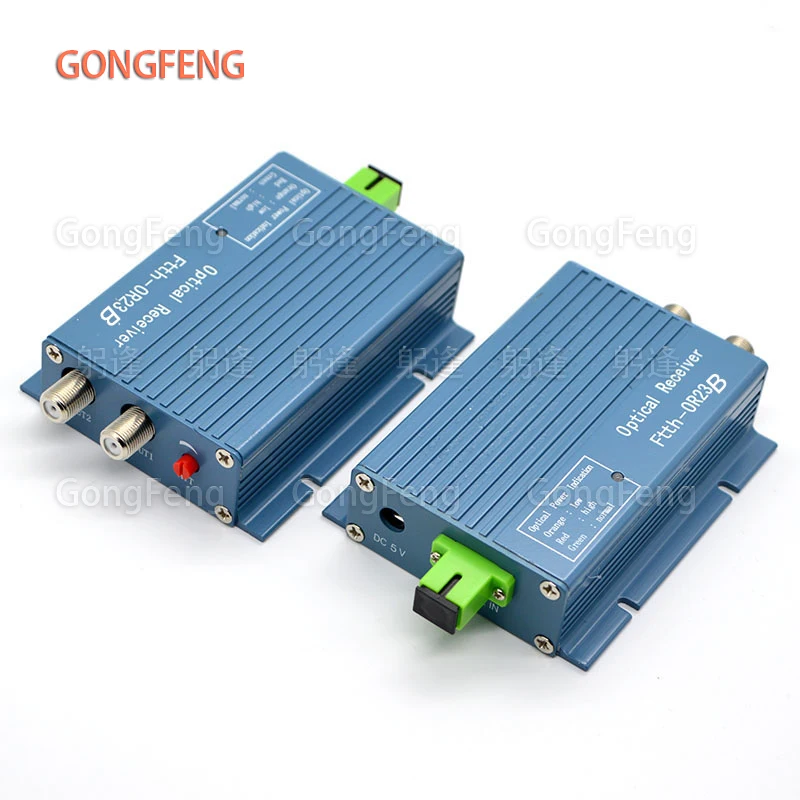 5PCS New CATV Optical Receiver OR23B With WDM, AGC Converter SC APC Connector Mini Mode  Inch RF Output Free Shipping To Brazil