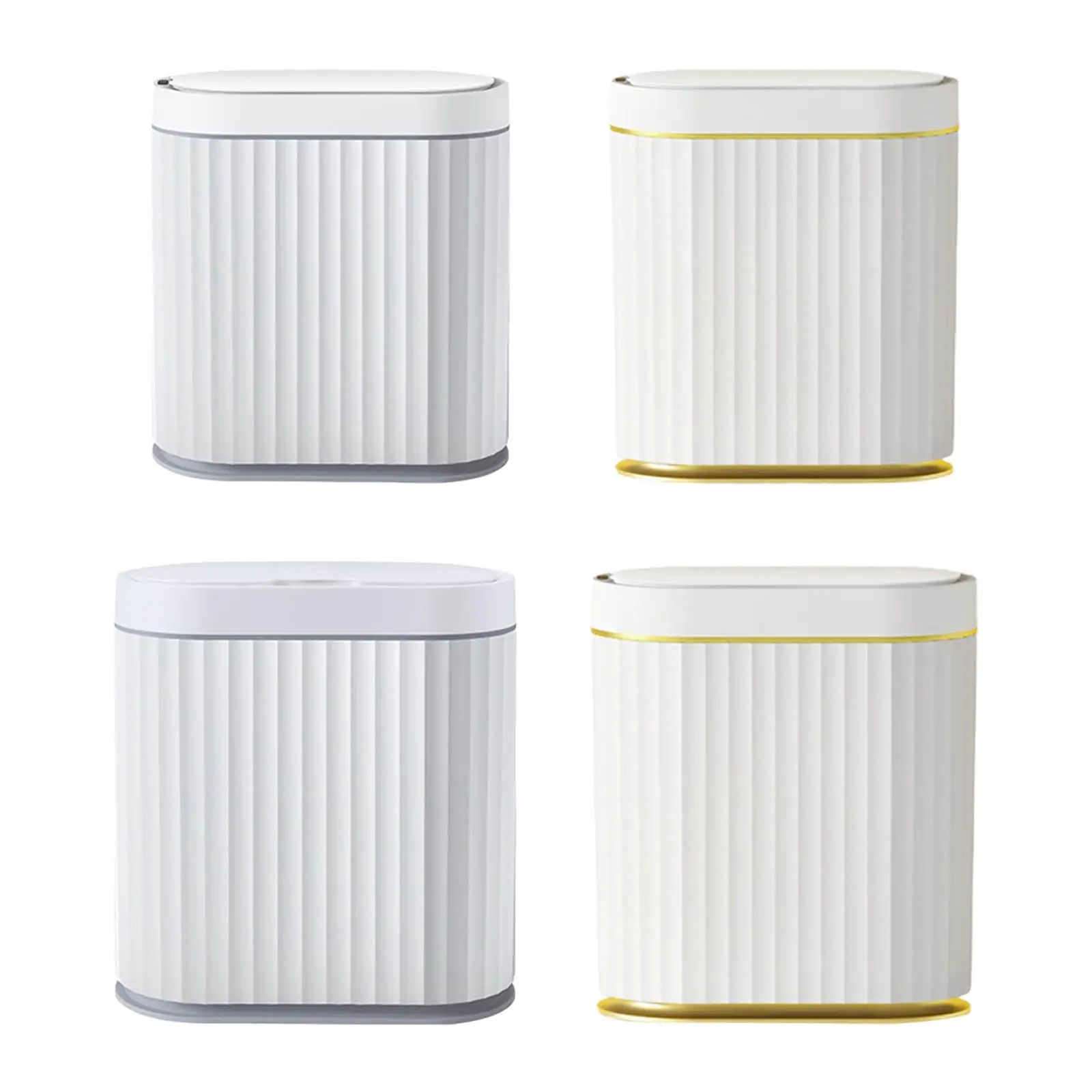 

Garbage Can Large Capacity Narrow Storage Bucket Smart Trash Can Touchless Trash Can for Office Laundry Living Room Home