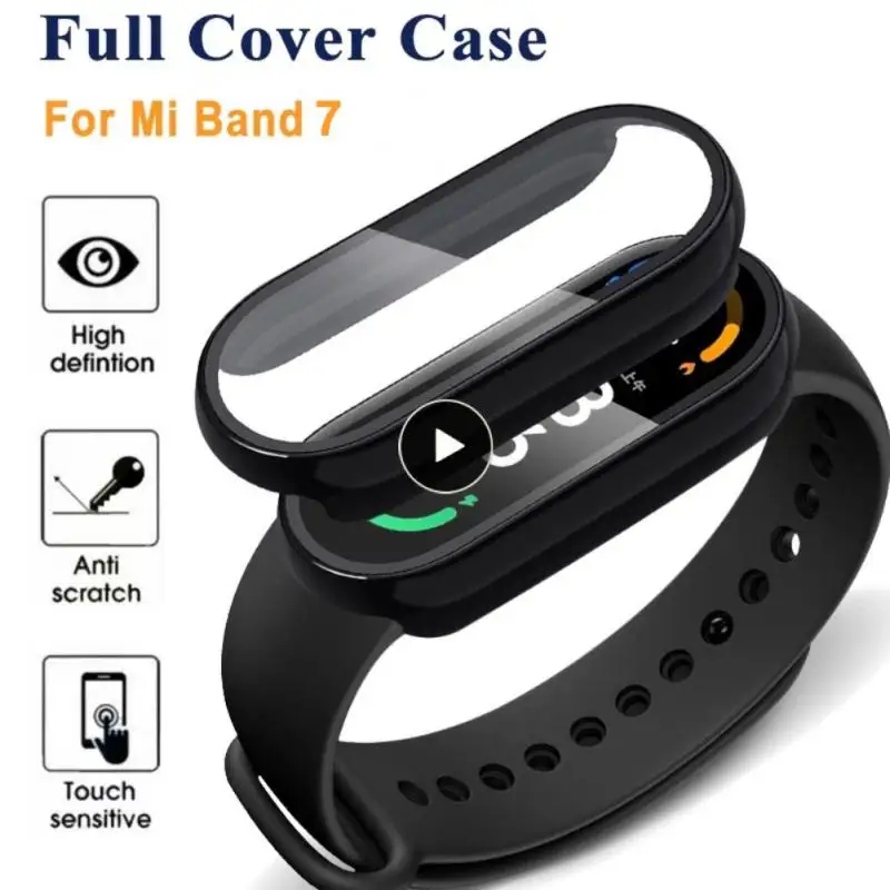 

2in1 Case And Film For Miband 7 Band Nfc For Mi Band 7 Screen Protector Full Coverage Protective Cover