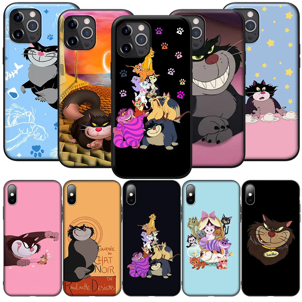 Чехол SK67 Disneys Lucifer Cat для Samsung Galaxy A41 A42 A71 A72 A73 J2 J4 J5 J6 J7 J8 A6 A7 A8 A9