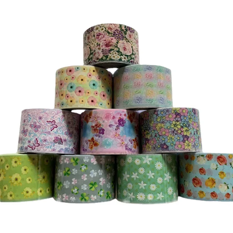 10 наклеек из переводной фольги цветочный узор украшение дизайн Бумажные Обертки