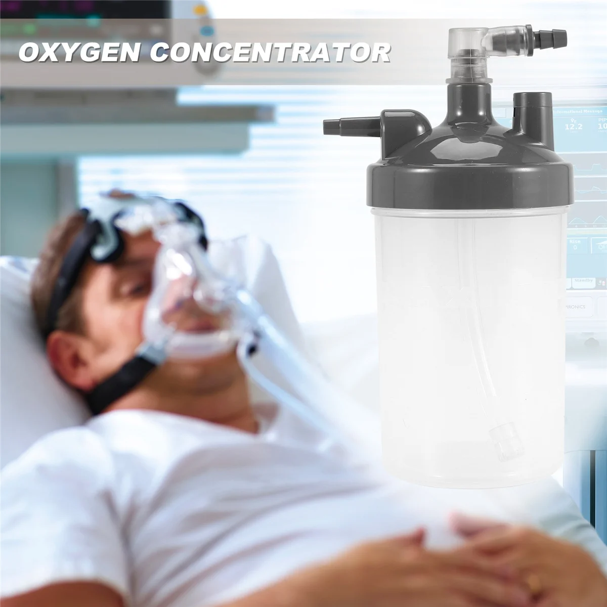 Кислородный генератор бутылки для увлажнителя Замена Практическая многоразовая