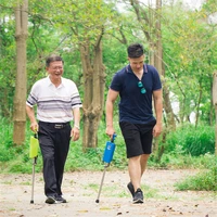 crutches cane stool automatic foldable walking sticks stool cane and chair dual usefor waiting traveling line up mountaineering