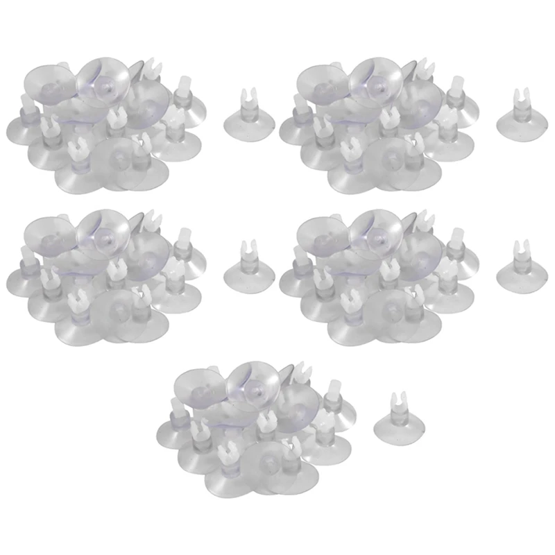 

100Pcs Aquarium Clear Suction Cup Airline Tube Holders Clips Clamps