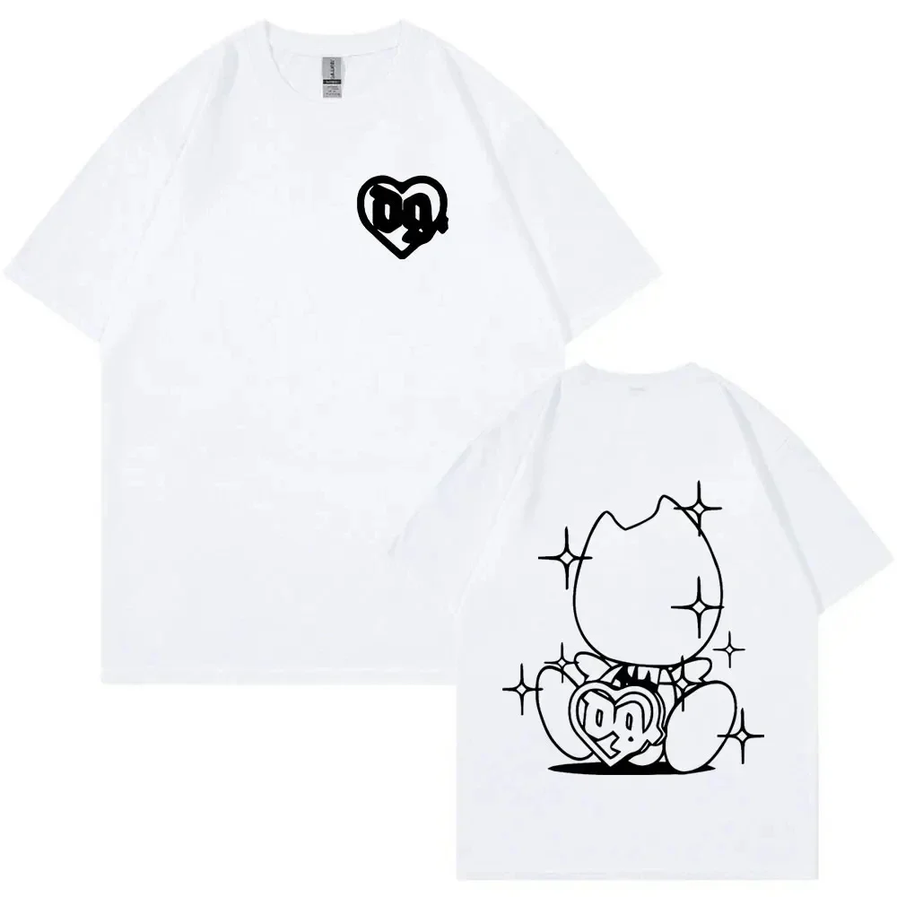 Футболка мужская оверсайз в стиле хип-хоп с коротким рукавом и логотипом