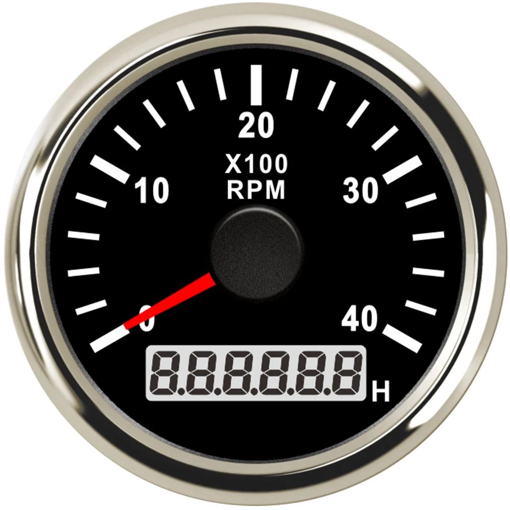 

Waterproof 52mm Tachometer RPM Gauge 0-3000RPM 0-4000RPM 0-6000RPM 0-8000RPM with Red Backlight for Car Boat Yacht 9-32V