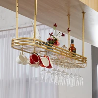 yj Light Luxury Bar Hanger Red Wine Glass Holder Upside down Household Goblet Wine Rack Hanging Wine Rack