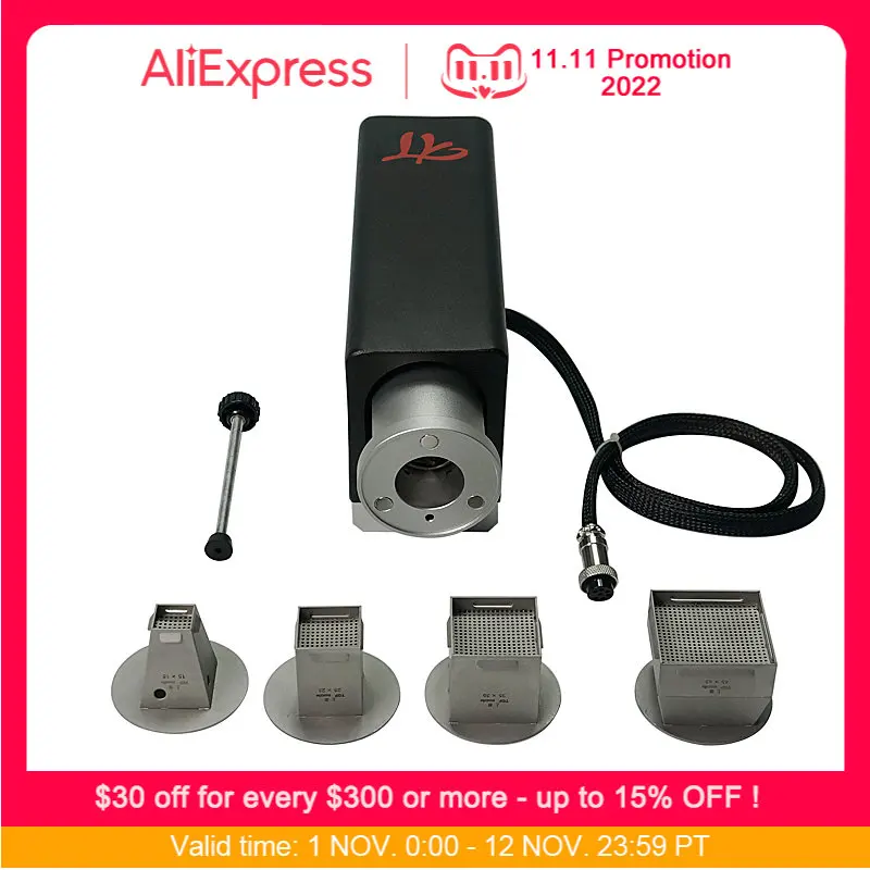 

BGA Rework Station Spare Part Hot Air Heating Head HR6000 with 4 Pcs Nozzles
