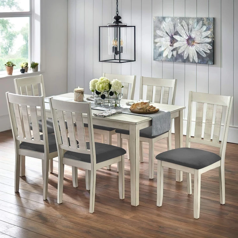 Чехлы на стулья для столовой из бархата и спандекса съемные моющиеся эластичные