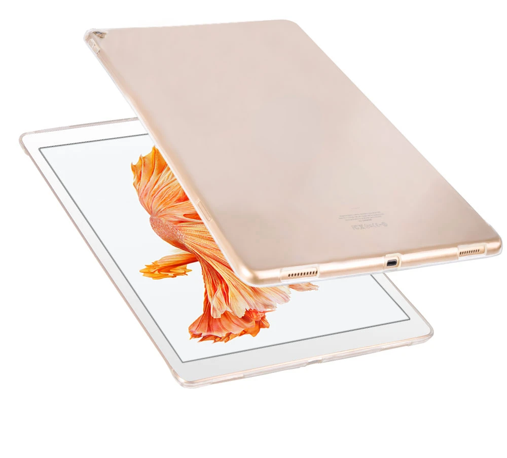 

iPad Pro 12 9 Case 2017 2015 Silicone Soft TPU Cover For iPad Pro 12.9 Funda Back Cover Compatible with Keyboard