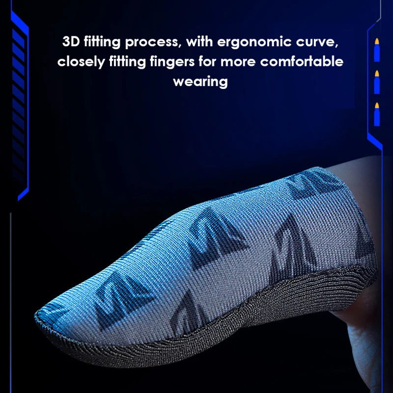 

2 Pairs Gaming Finger Thumb Sleeve For Game Pubg Mobile Finger Cover For Mobile Game Non-scratch Fingertips Finger Sleeve