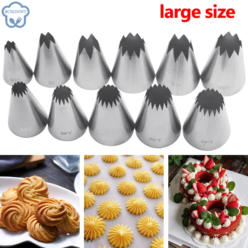 

Russian Pastry Nozzles For Cream Icing Piping Nozzles Cake Decoration Tips Leaf Tulip Rose Cake Nozzles Tips Confectionery