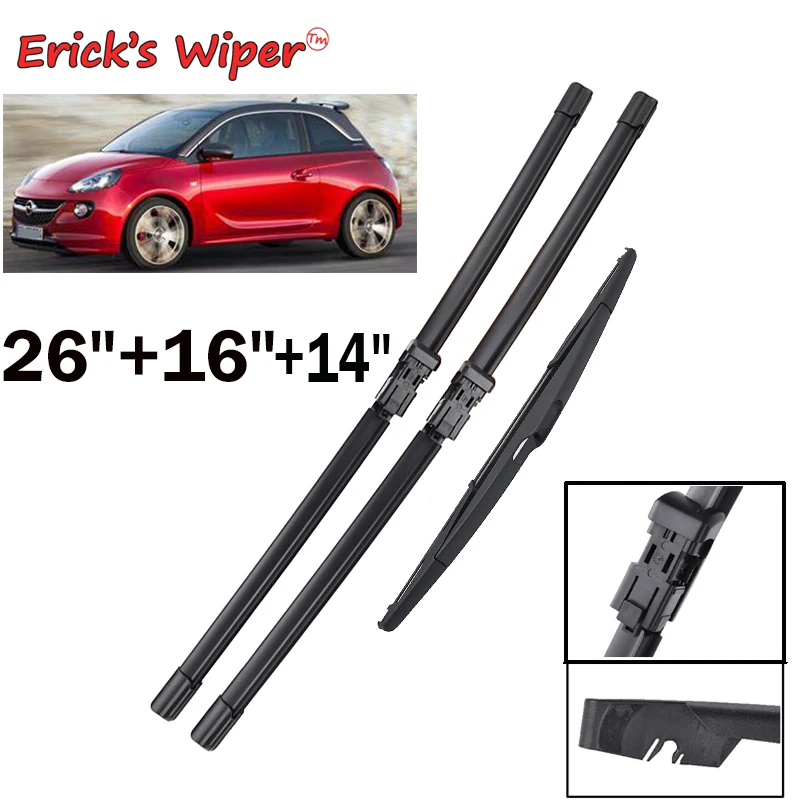 

Набор щёток стеклоочистителей Erick's для Opel Adam 2012-2019, 26 + 16 + 14 дюймов