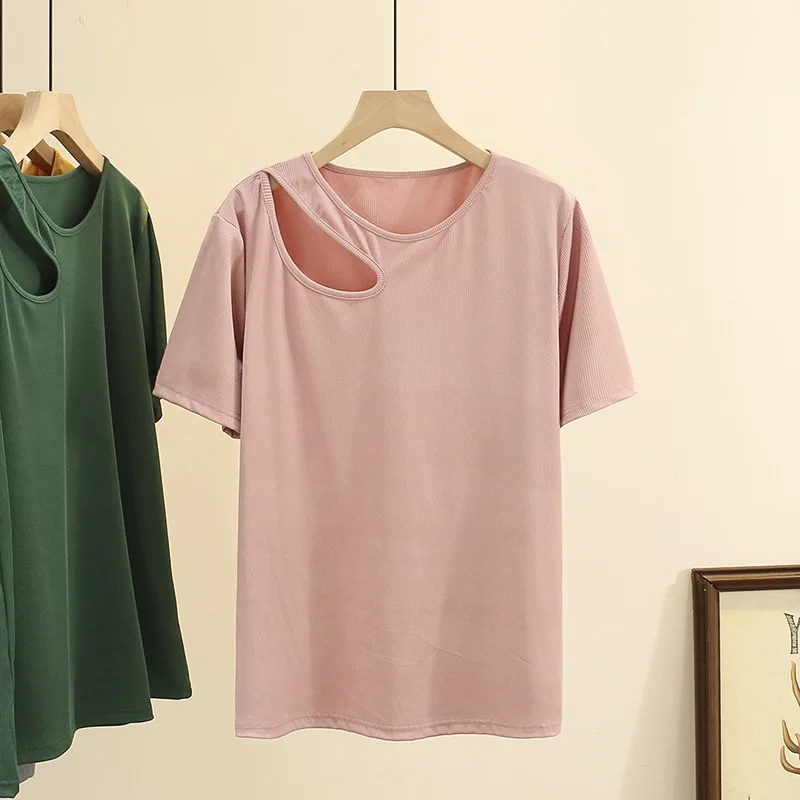 

Summer New Maternity Fashion Versatile Solid Short Sleeve T-Shirt White