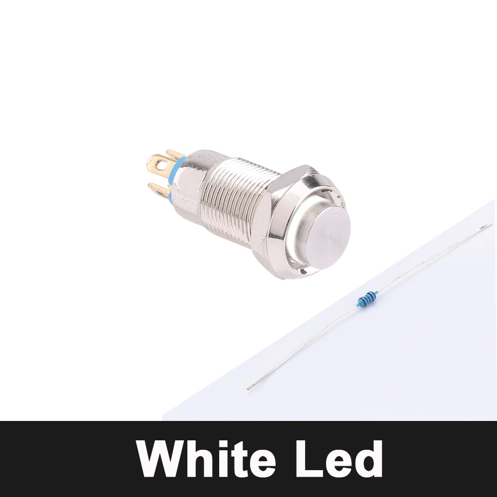 

Металлический кнопочный мини-переключатель DIANQI 8 мм IP65 2 контакта