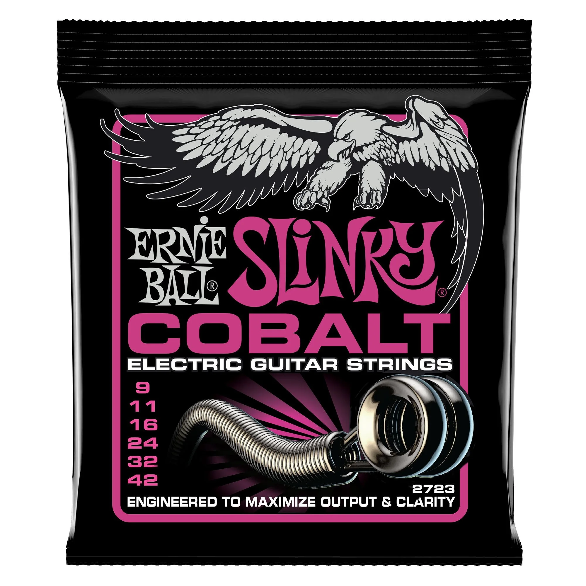 

Ernie Ball Super Slinky Cobalt Electric Guitar Strings, 9-42 Gauge (P02723)