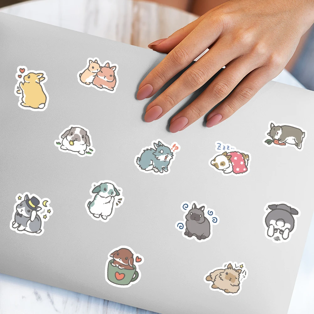 40 Самоклеящихся Наклеек С Милым Дизайном Кролика Универсальное Украшение Для