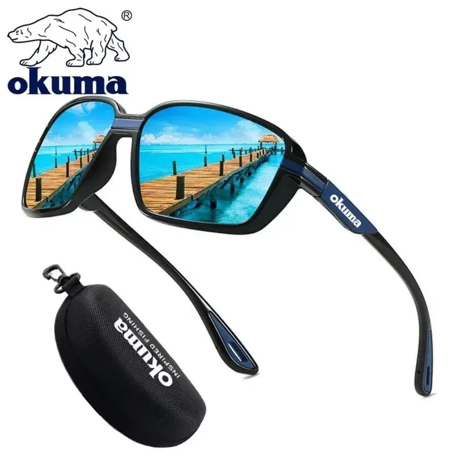 Фото Новые поляризационные солнцезащитные очки OKUMA для активного отдыха, велоспорта, унисекс, модель 433, для вождения и рыбалки №4