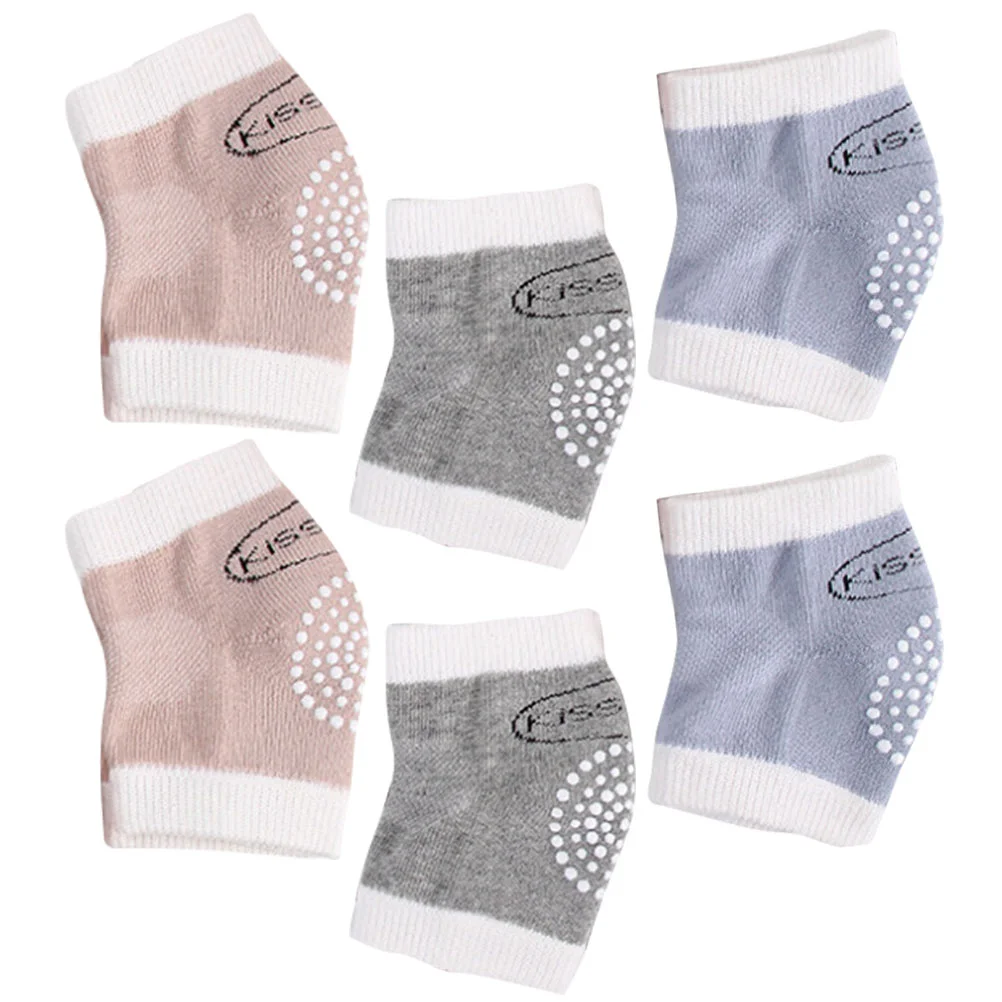 

3 Pairs Kids Non-slip Kneecap Children's Cotton Knee Pad Crawling Knee Pads