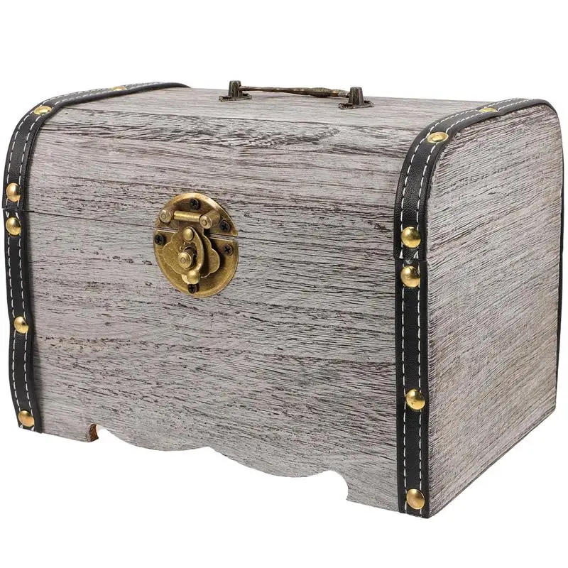 

Деревянная шкатулка для ювелирных украшений, органайзер в стиле ретро для хранения мелочей, Ручной Чехол