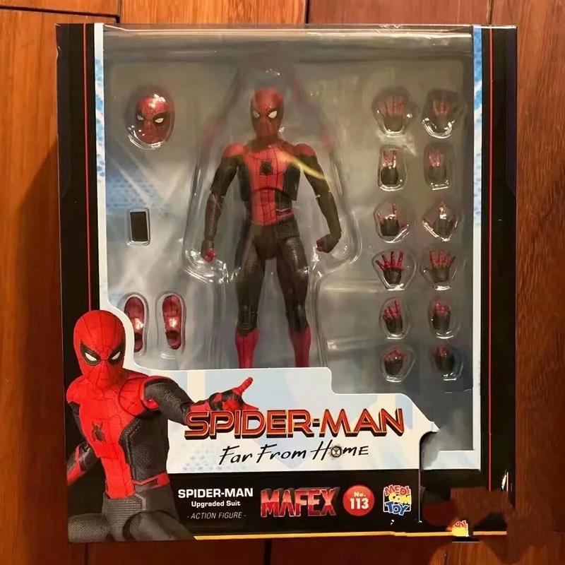 

Mafex Spiderman Action Figure SHFiguarts Spider Man PS4 Action Figure Homecoming Toys Doll Birthday Christmas Gifts for Kids