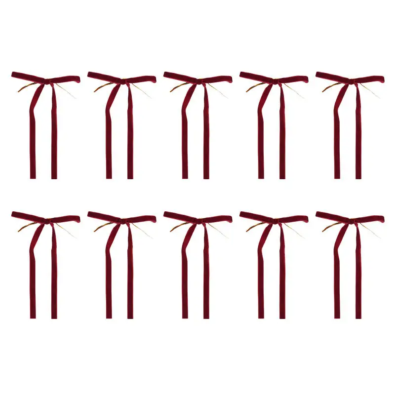 

Набор из 10 бархатных бантиков для декора