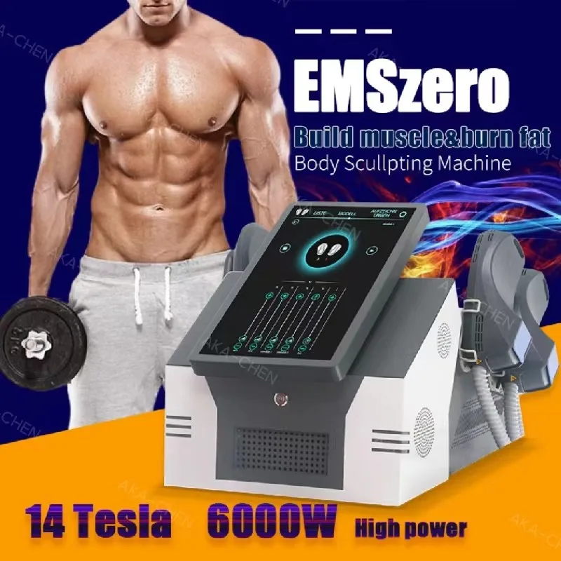 

2023 new in DLS-EMSLIM Neo 6000W 14 Tesla hi-emt Machine with 4 pcs Handles With Pelvic Stimulation Pads Optional EMSzero