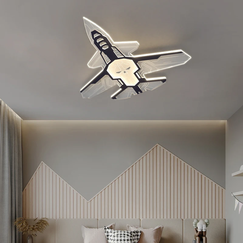 

LICAN Modern LED Ceiling Lights for Children Kids room lamparas de teco Cartoon Airplane Ceiling lamp for Boys Baby Room