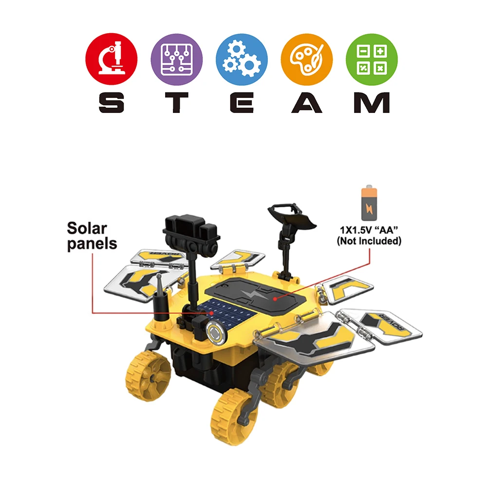 

Научный блок DIY Mars Rover Solar Robot Detector Technology, электронный пазл, сборные паровые игрушки, лучший подарок для детей