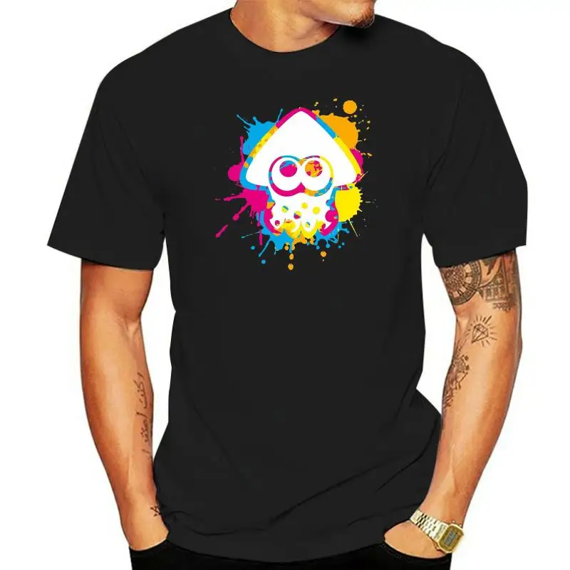 Inkling Colour Ink Splat Splatoon Squid Switch Game Inspired Kids Adult T-Shirt Gift Print T-shirt,Hip Hop Tee Shirt,