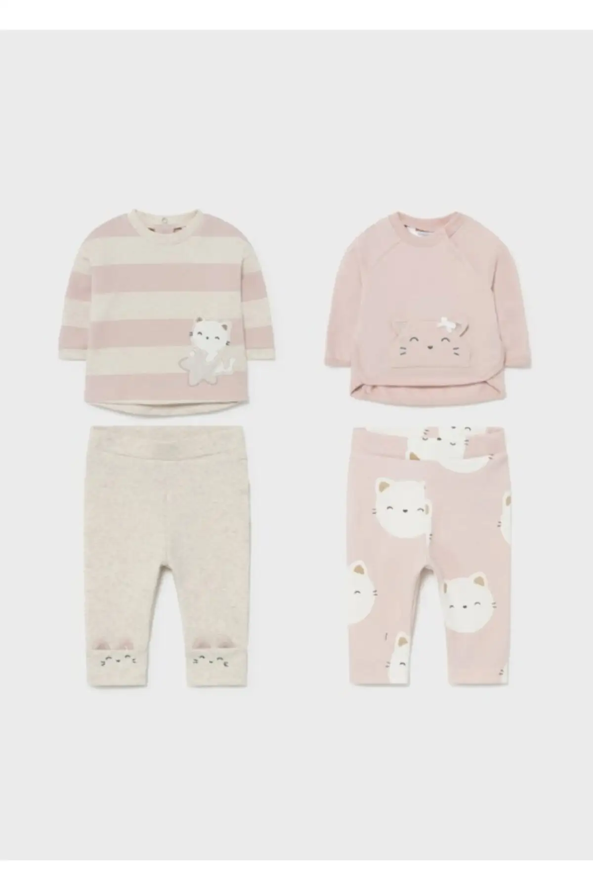 

Baby girl kitty detailed Set sets clothing