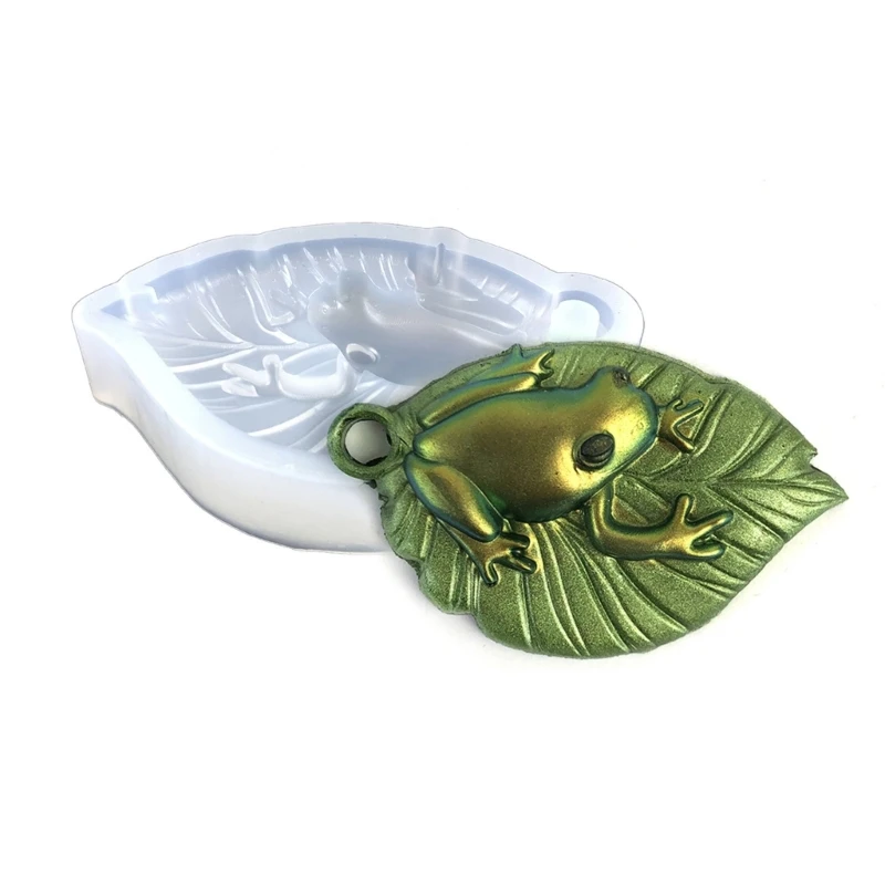 Форма для ключей в форме листа лягушки портативная форма литья любителей DIY 97QE