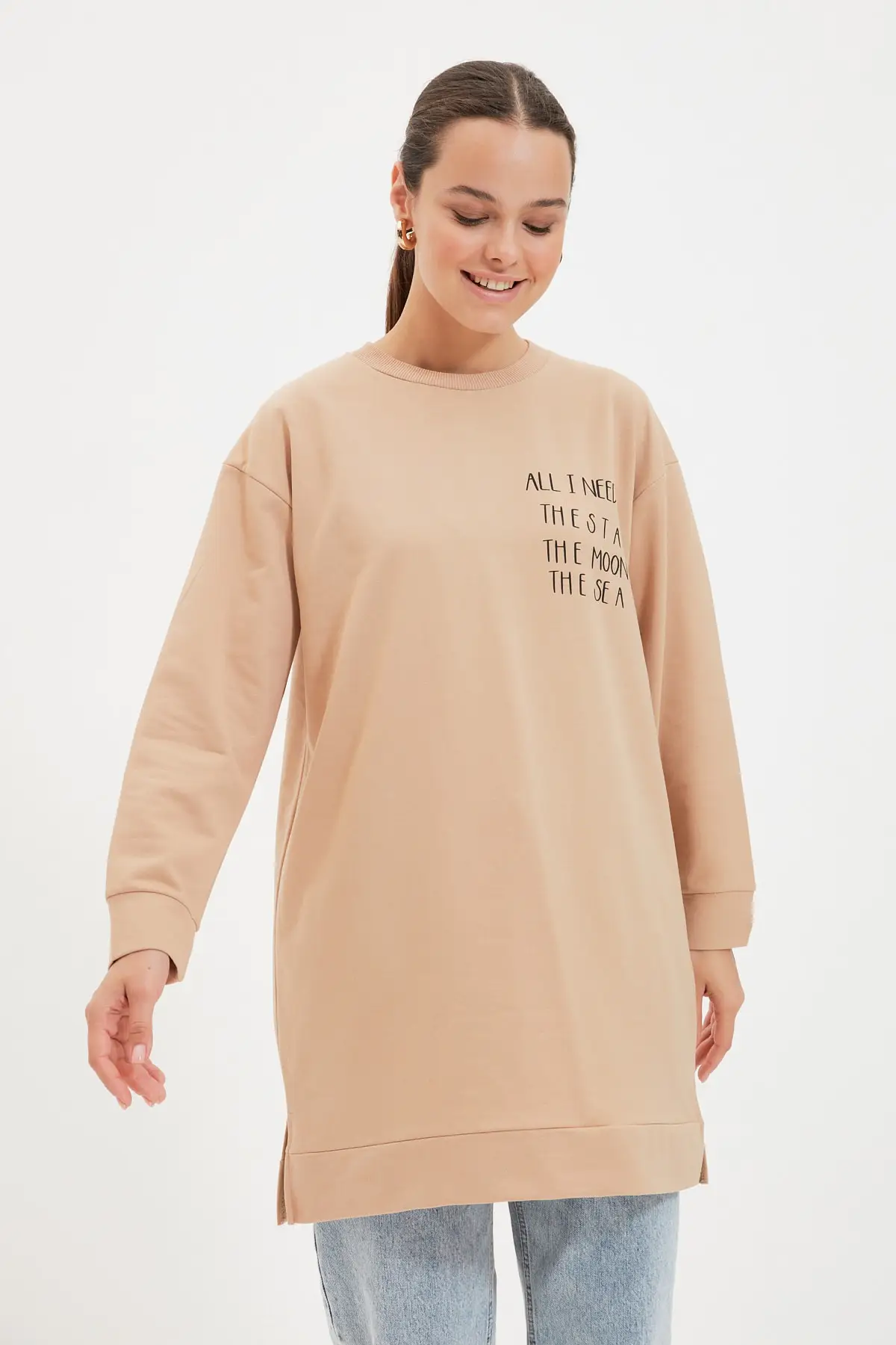 Трикотажная Толстовка с принтом TCTAW22TW0195 | Женская одежда