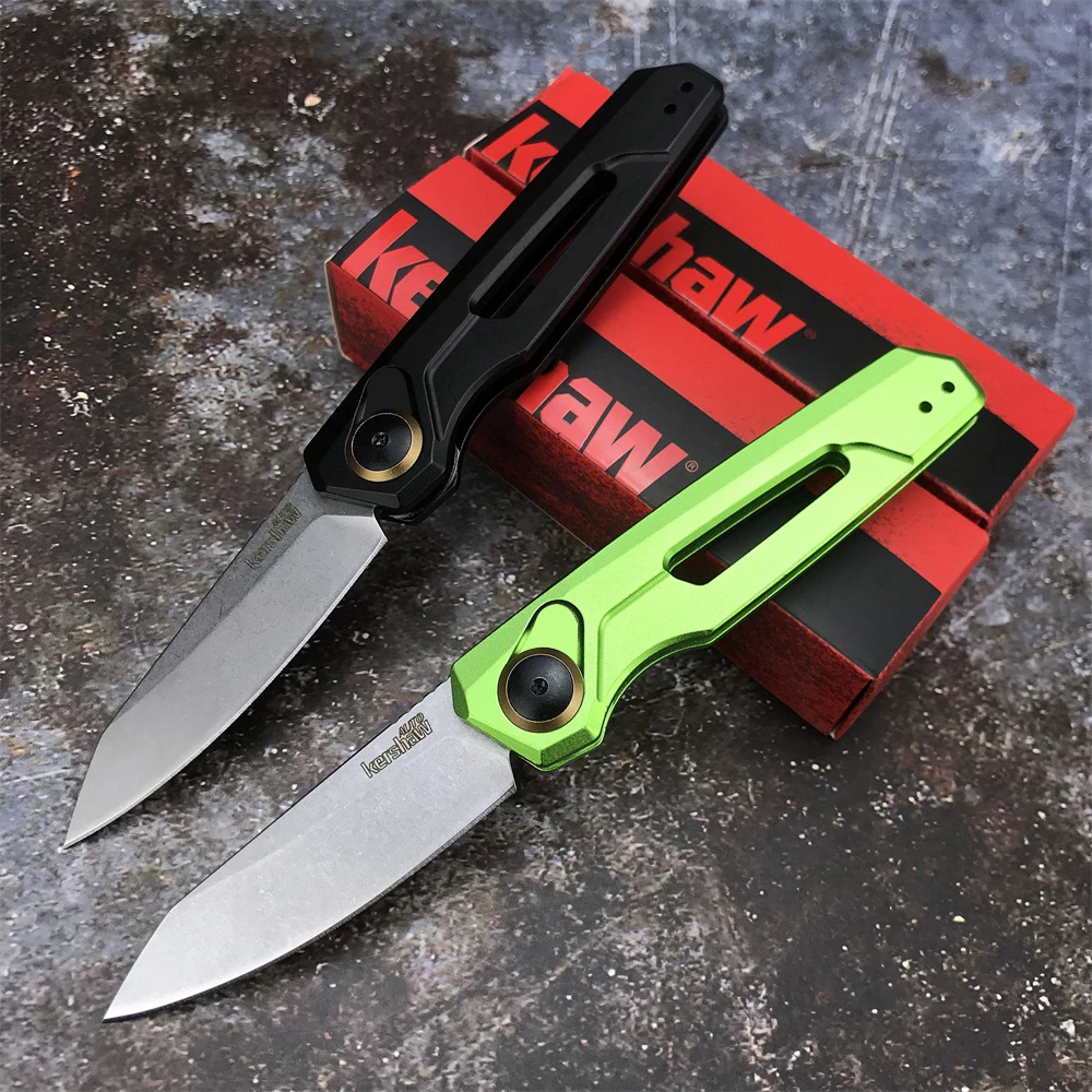 

Kershaw Leunch11 7550 Outdoor Hiking Small Folding Knife Aviation Aluminum Alloy CPM154 Blade EDC Hunting Camping combat tools