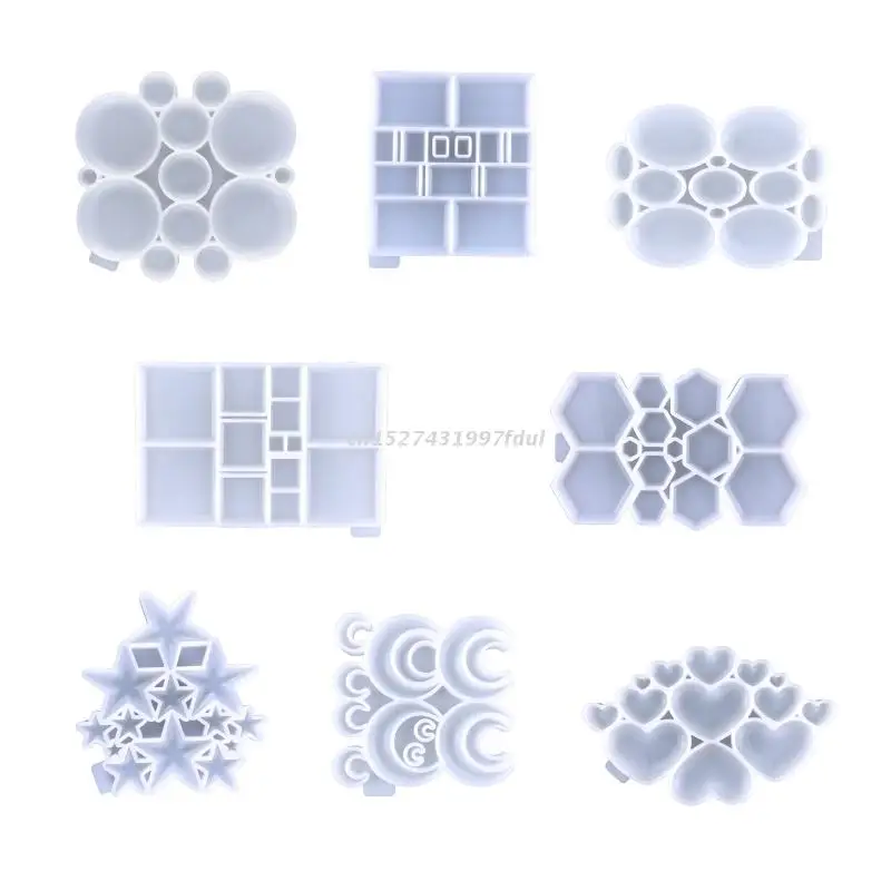 

Shiny Star Love Moon Pendant Necklace Silicone Mold with Hole for DIY Necklace Crystal Mold Craft Jewelry Making Earring