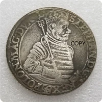 poland 1582 silver plated brass commemorative collectible coin gift lucky challenge coin copy coin