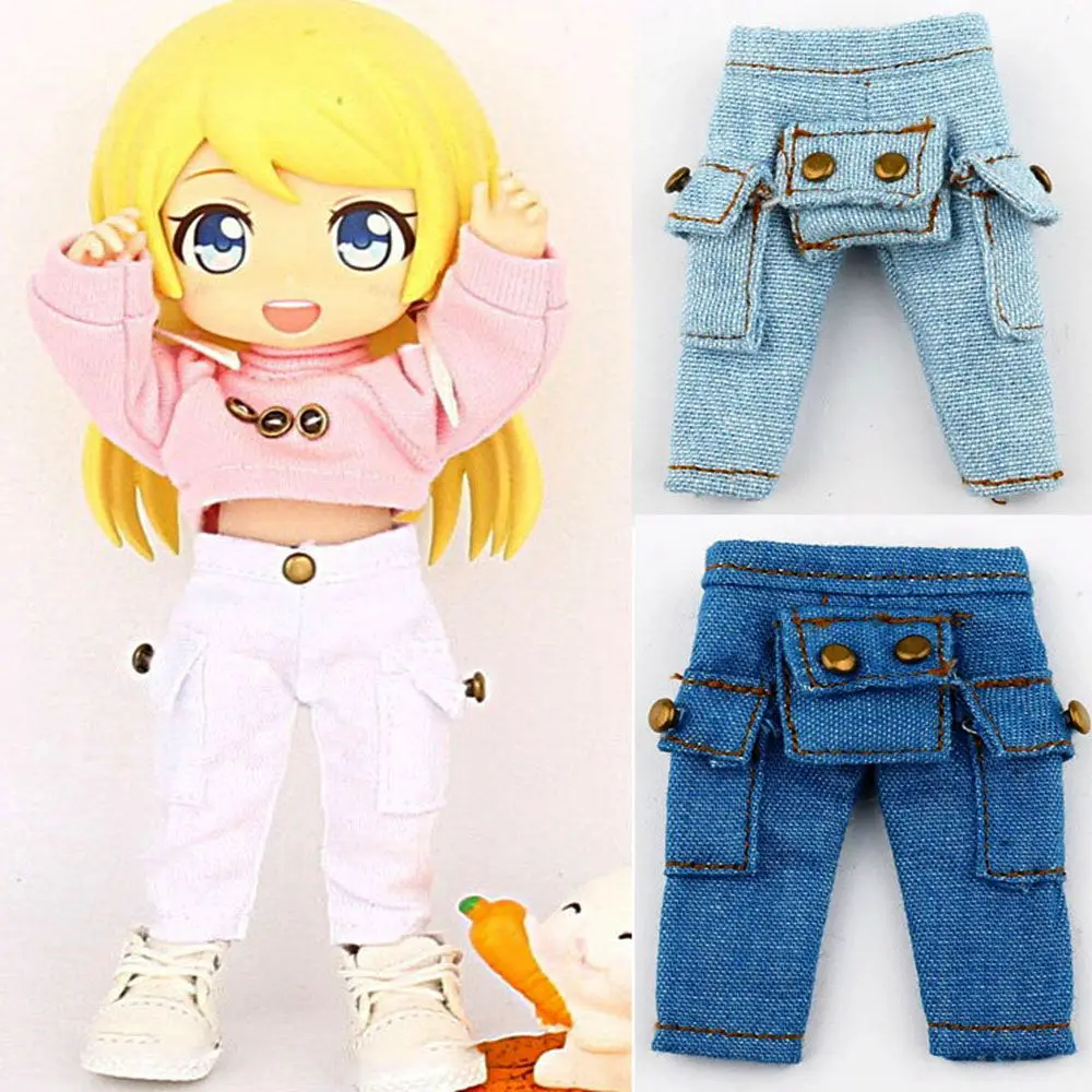 

Quality Doll Clothes Accessories 4 Colors for 1/12BJD Doll Doll Clothes Doll Pant Fashion Jeans Pants Dolls Trousers