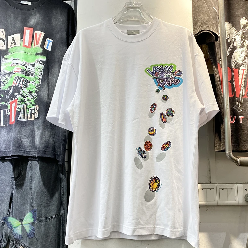 

Весна-лето 2022, мужская и женская футболка, футболка оверсайз из тяжелой ткани с мультяшным принтом