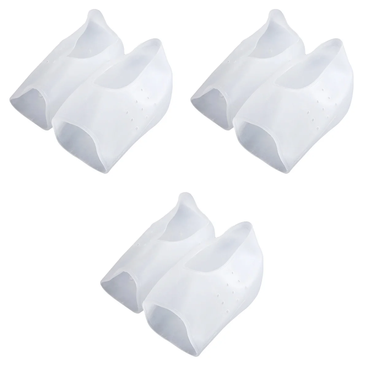 

3 Pairs Heightening Insoles Shoe Pads High Heels Useful Anti-slip Half Heightened Silica Gel Practical Men Women Multipurpose