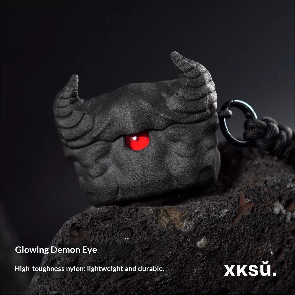 Чехол для наушников XKSU Devil's Eye с геометрическим дизайном для AirPods 4, матовый, с текстурой, защитный чехол для наушников из высокопрочного нейлона, подарок (art.: 3920d8778fd01) - 3920d8778fd01