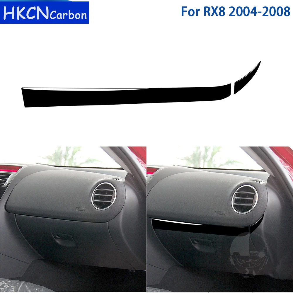 Для Mazda RX8 2004 2005 2006 2007 2008 аксессуары для салона автомобиля черная пластиковая