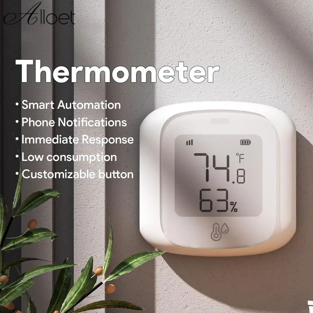 

Digital Temperature Humidity Sensor WiFi Hygrometer Thermometer Smart Hygrometer Temp Detector Support Alexa Google Assistant