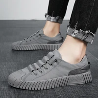 shoes men sneakers shoes ice silk cloth shoes gray canvas shoes non leather casual shoes slip on sport shoes flat walking shoes