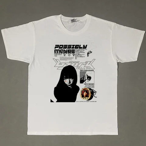 Футболка Bjork, гомогеническая винтажная рубашка в стиле рэп, хип-хоп