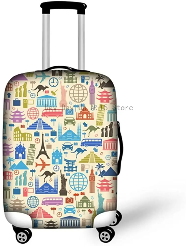 

Fashion Eiffel Tower Painting Printed Luggage Suitcase Covers 18 -32 inch