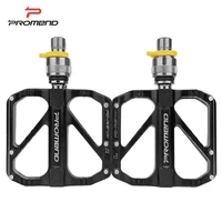 promend ultra light road bicycle pedal aluminum alloy quick release pedal non slip bicycle pedal bearing pedal spare parts